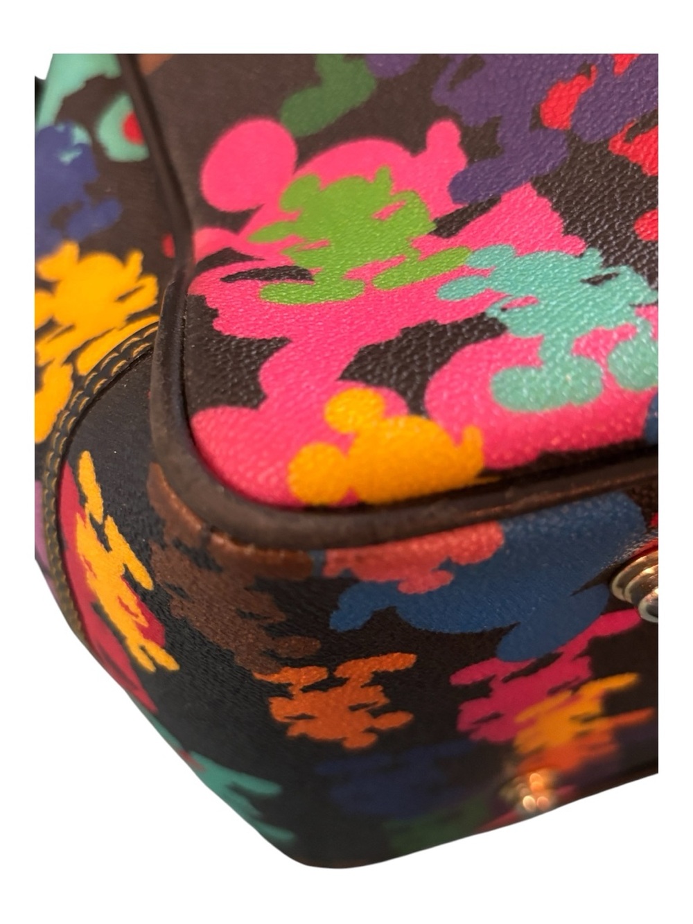 Dooney & Bourke Disney Parks Black Multicolor Mickey Silhouette Tote - Picture 9 of 16